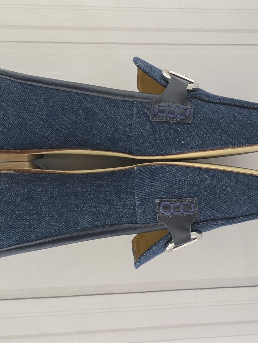 Talbots Denim Bit Slip-On Loafers - Picture 7 of 14